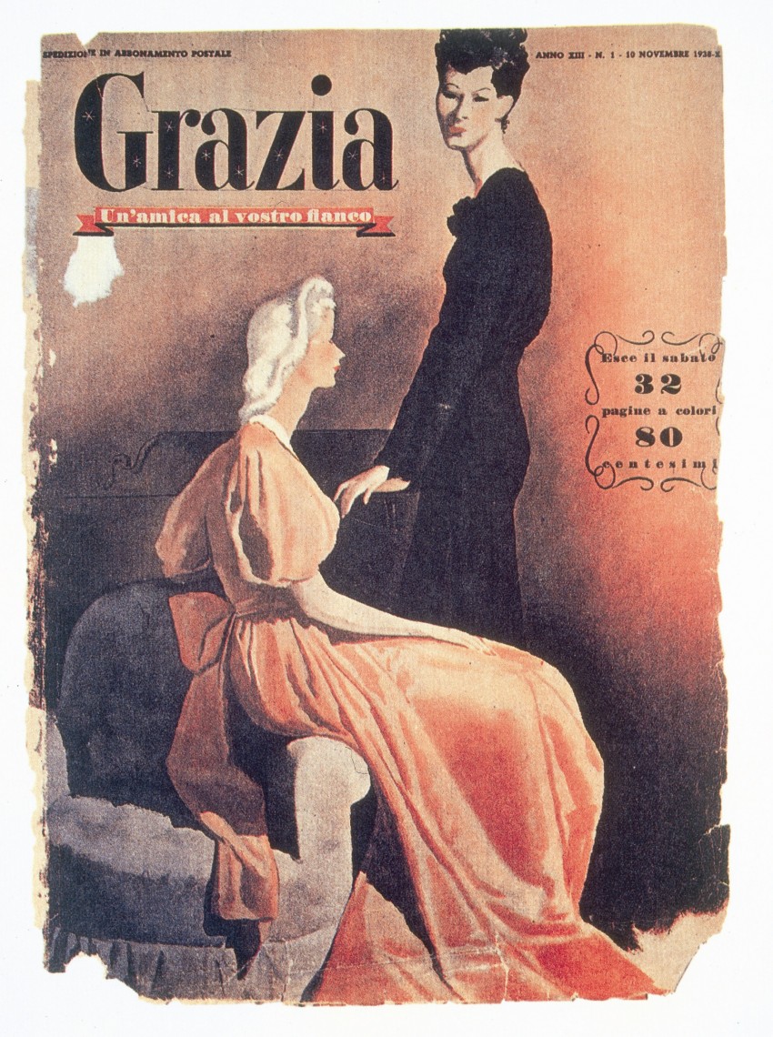 Grazia, the first modern female weekly directed at a vast readership, debuts in 1938.