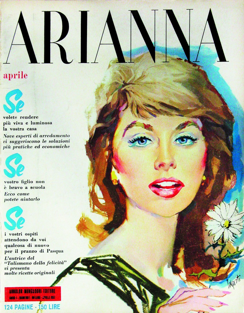 Cover of Arianna first issue (April 1957)